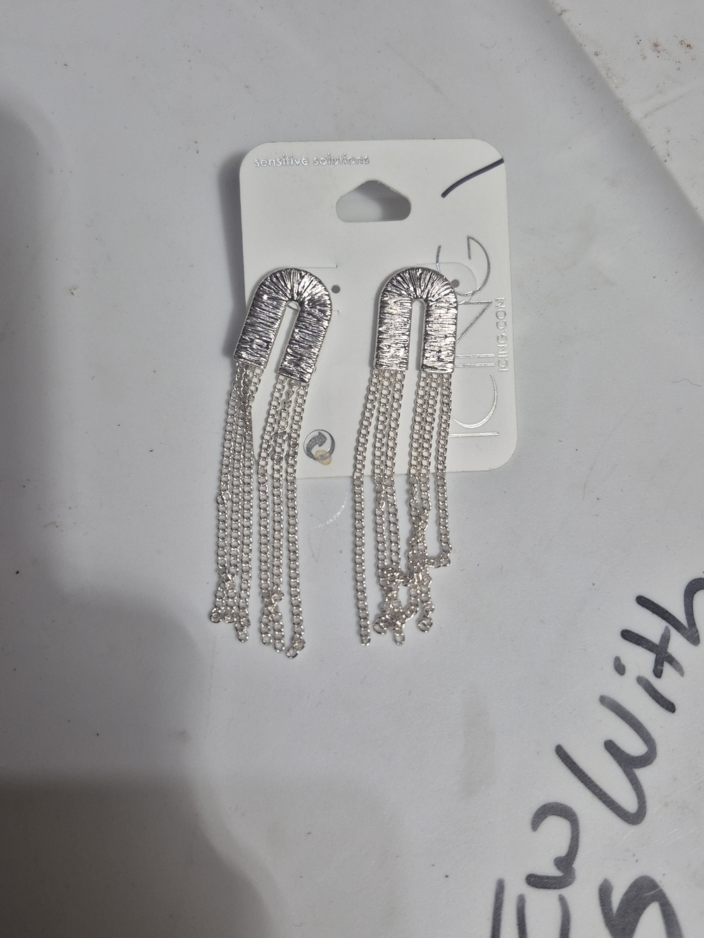 Icing Silver Chain Tassel Drop Earrings - Women Jewelry